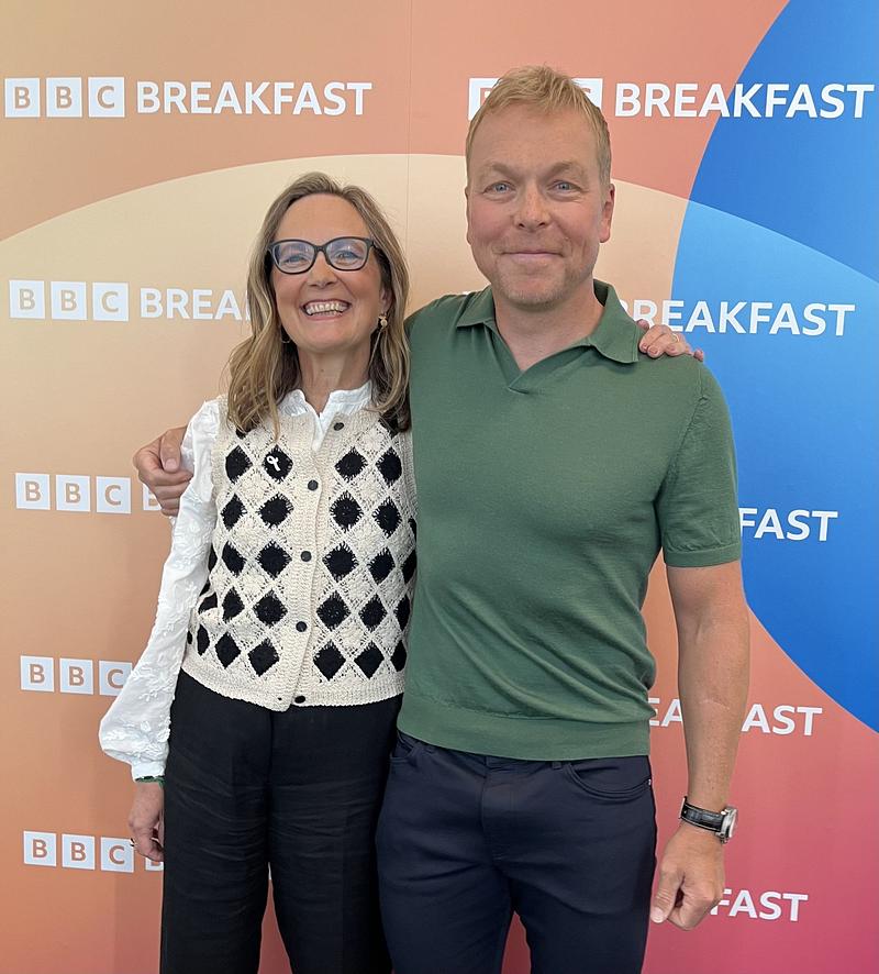 Mel with Sir Chris Hoy